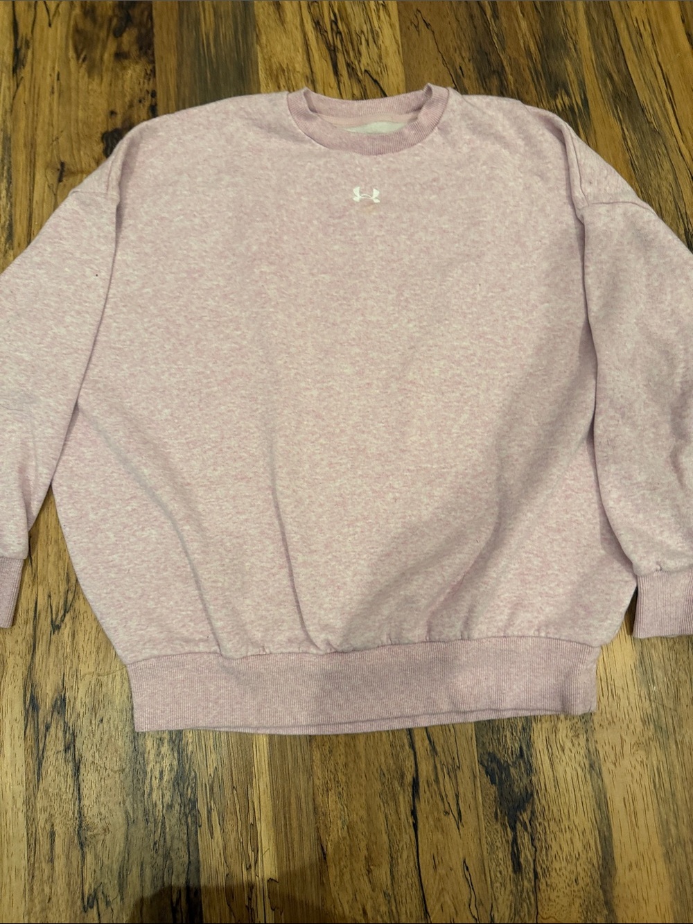 Under Armour Women’s Light Pink Heather Crewneck Sweatshirt